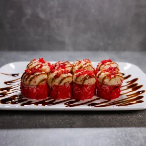 Gebackene Rolle mit Lachs