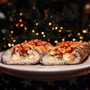 Roll-dog mit Hähnchen